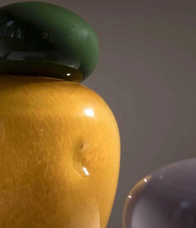 Pebble Glow Glass Vase