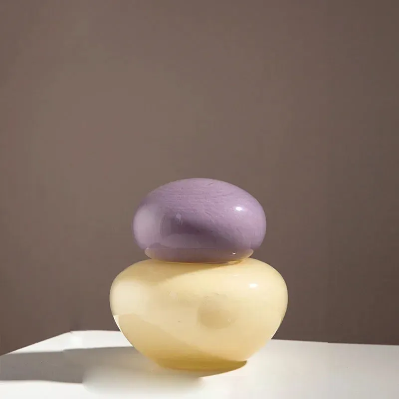 Pebble Glow Glass Vase