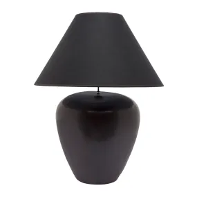 Picasso Table Lamp - Black w Black Shade