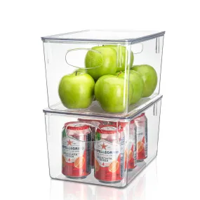 Plastic Container Bins with Lids