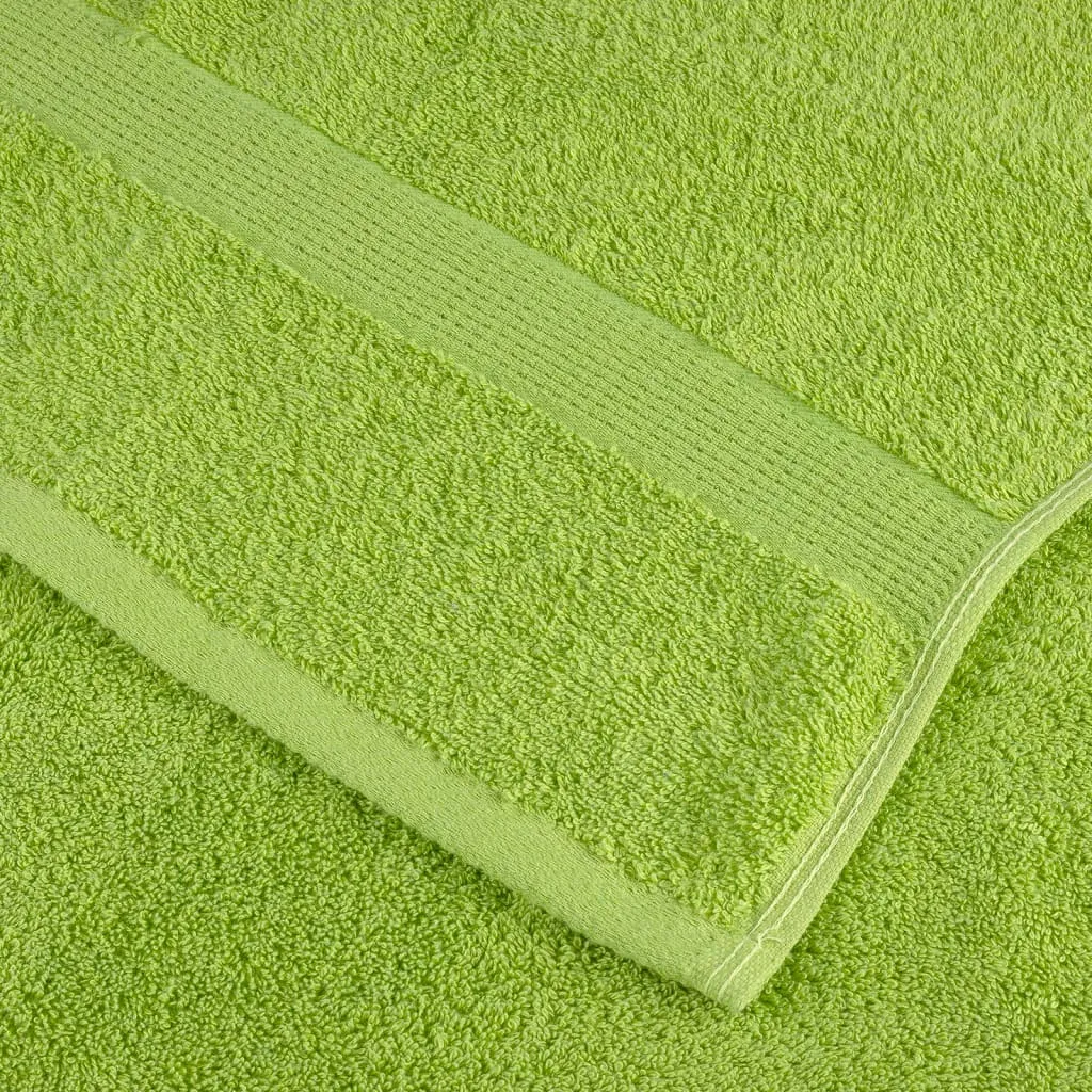 Premium Washcloths 10 pcs Apple Green 30x30 cm 600 gsm 100% Cotton