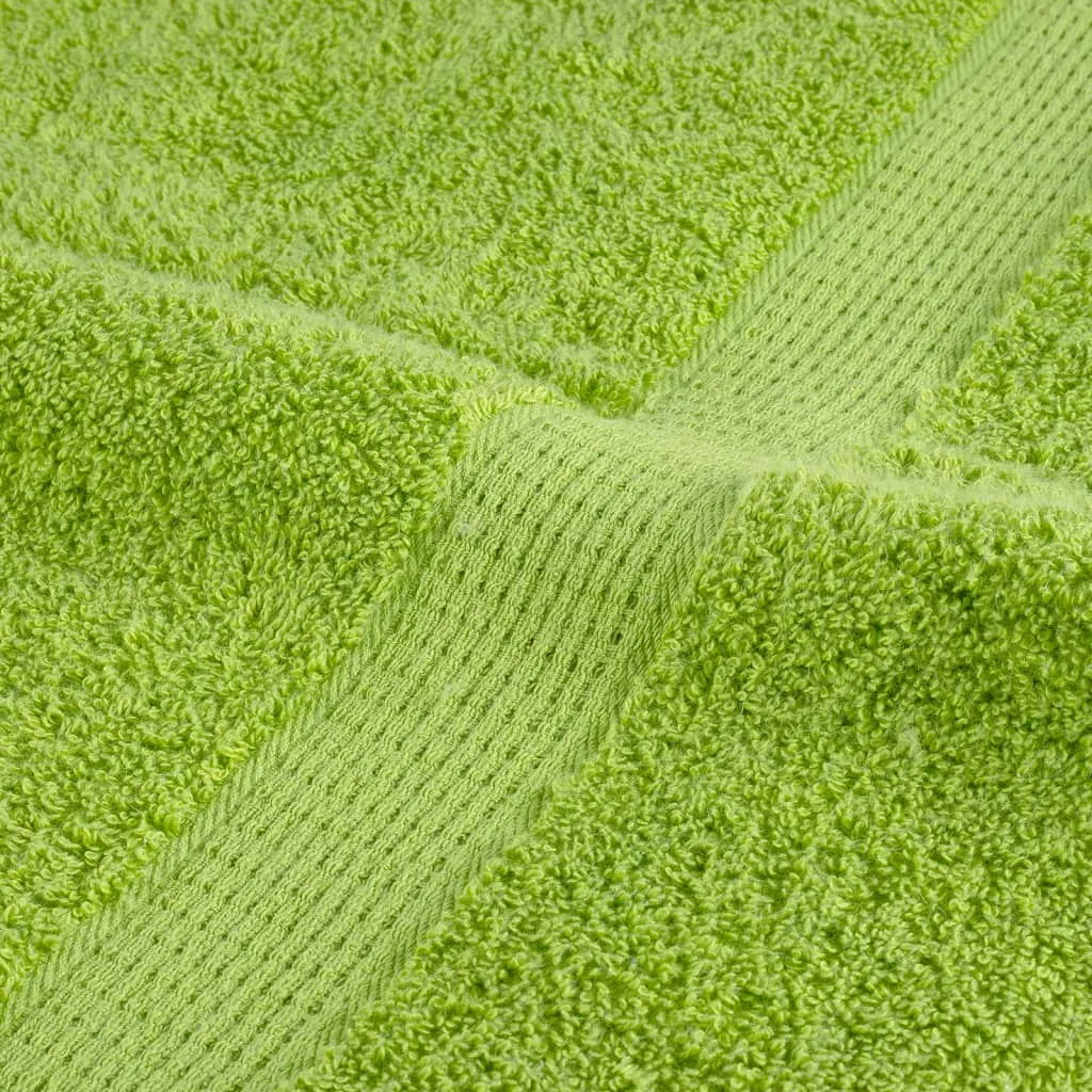 Premium Washcloths 10 pcs Apple Green 30x30 cm 600 gsm 100% Cotton