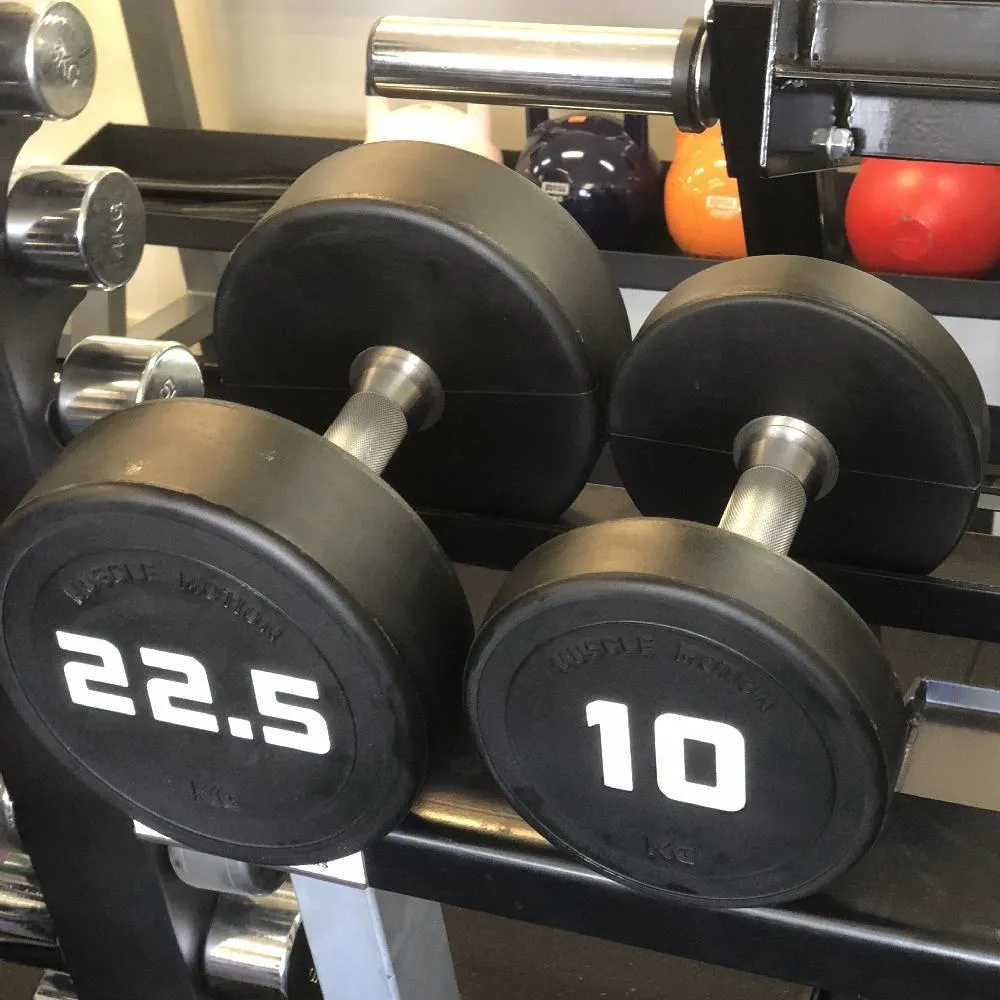 PU Polyurethane Dumbbells Set  2.5kg to 50kg - 20 Pairs (Package)