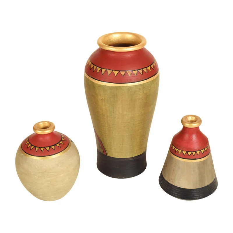 Rade Terracotta Vase - Three Piece Set