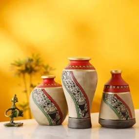 Rade Terracotta Vase - Three Piece Set