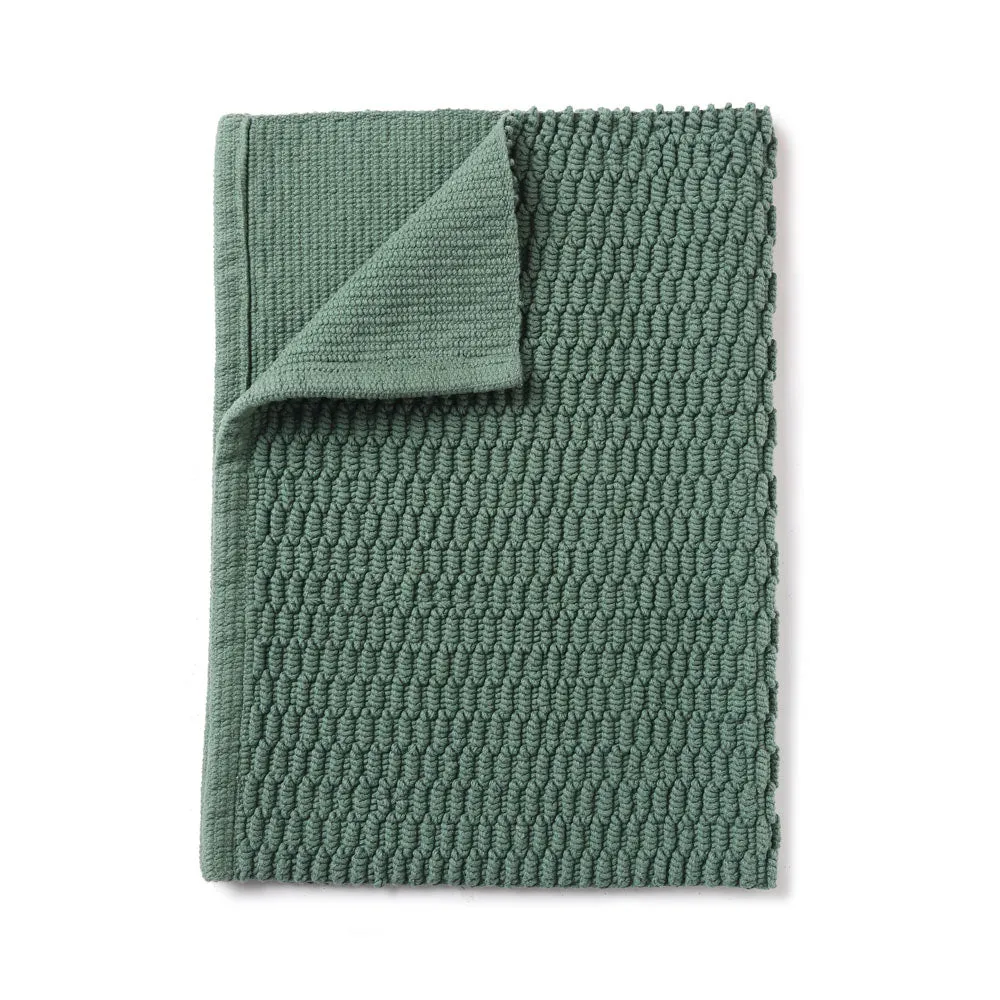RIB TWILL Cotton Anti Slip Bath mat