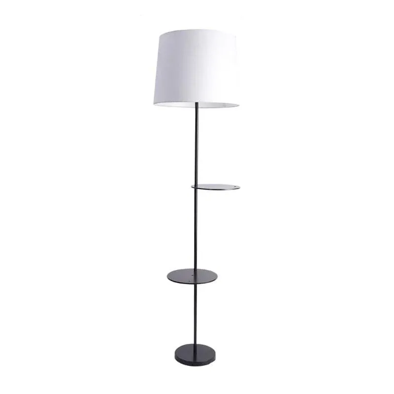Rothnia Black Floor Lamp With Shelf