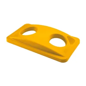 Rubbermaid Slim Jim Cans/Bottles Recycling Lid Yellow - HY033