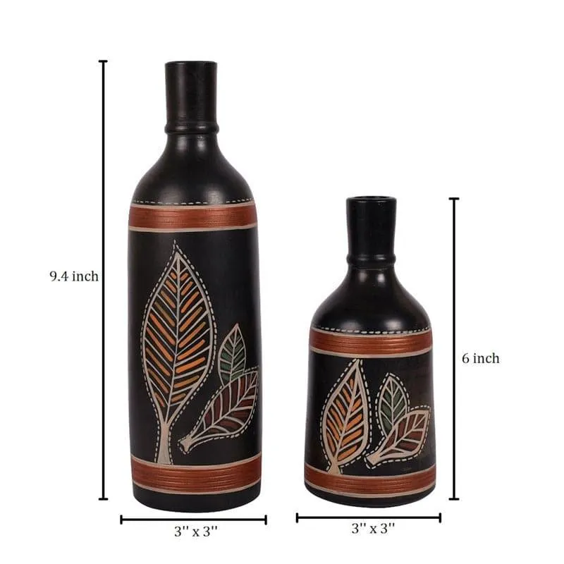 Rufaro Tribal Terracotta Vase - Set Of Two