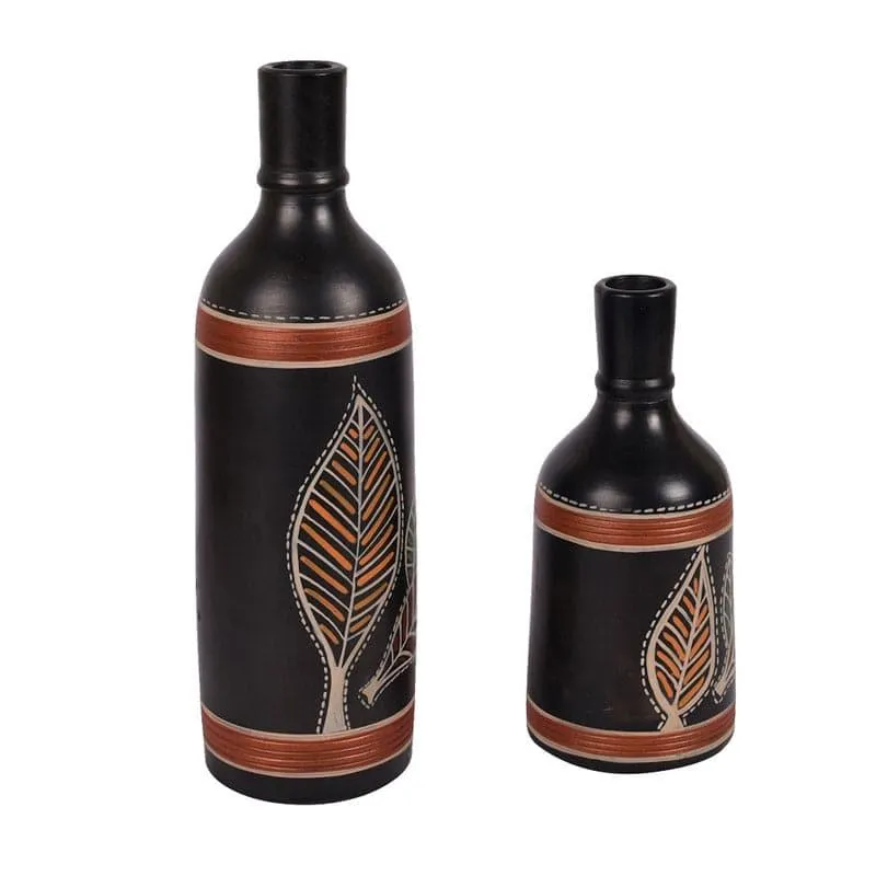 Rufaro Tribal Terracotta Vase - Set Of Two