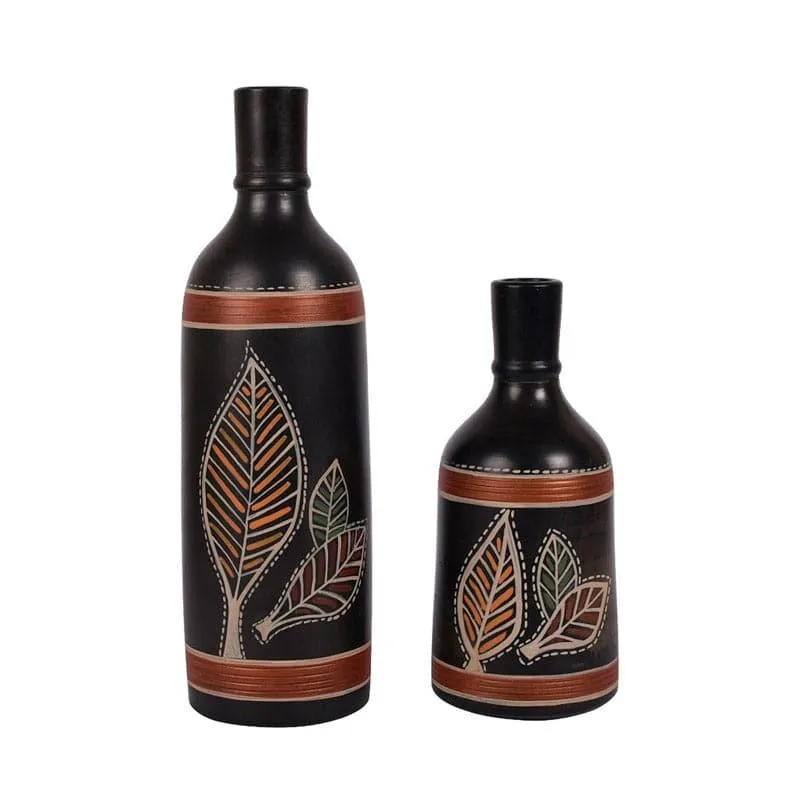 Rufaro Tribal Terracotta Vase - Set Of Two