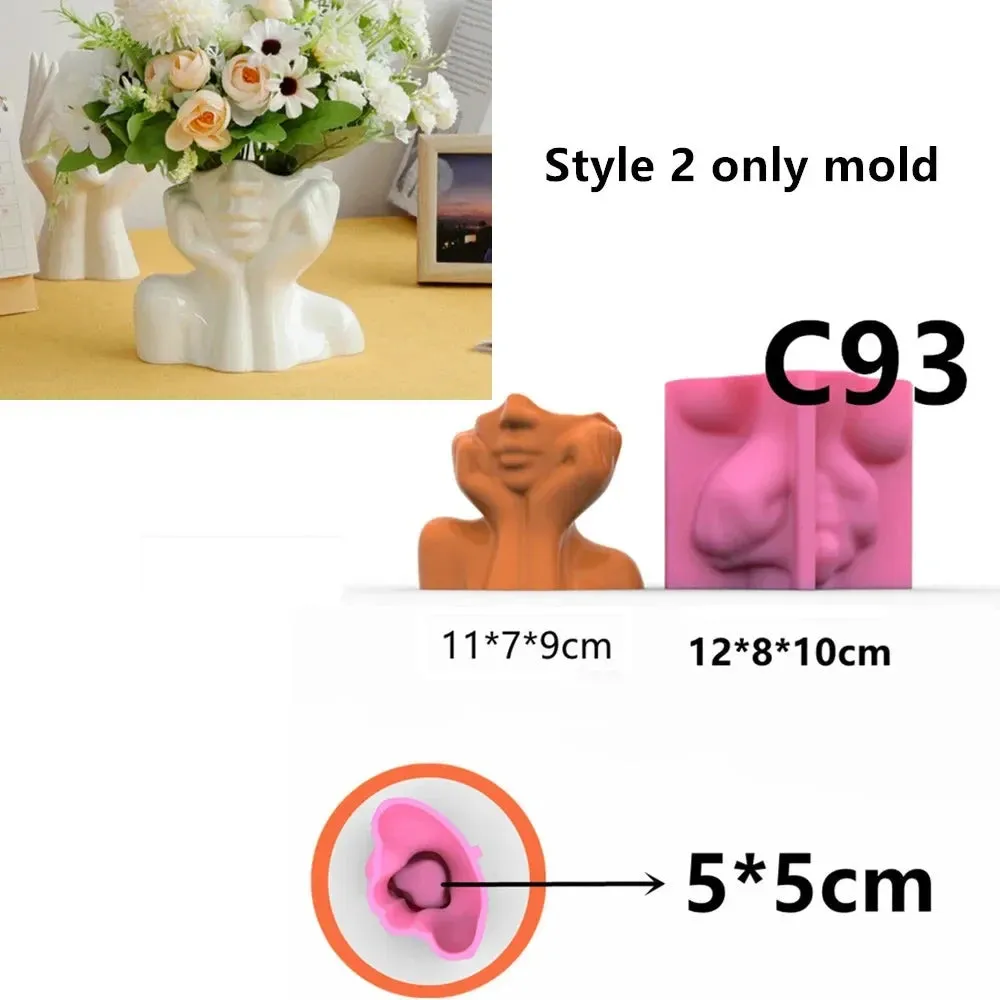 Silicone Mold for DIY Vases (no vase included)