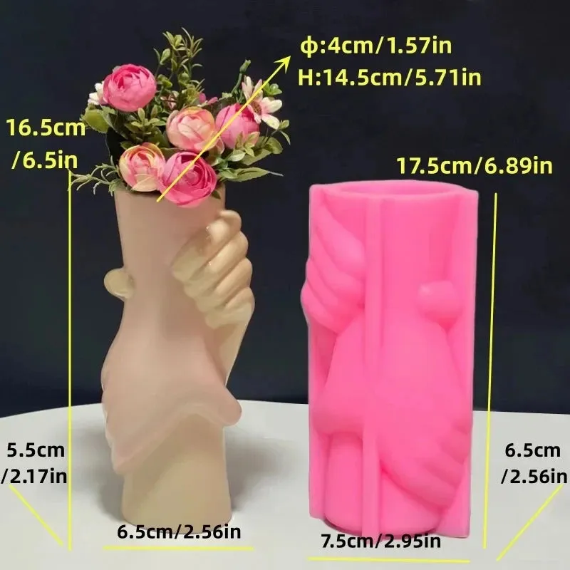 Silicone Mold for DIY Vases (no vase included)