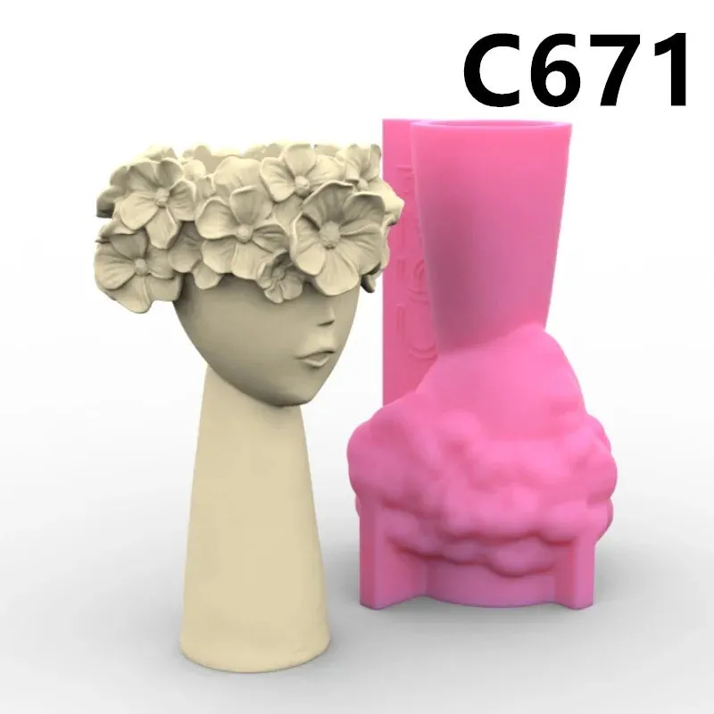 Silicone Mold for DIY Vases (no vase included)
