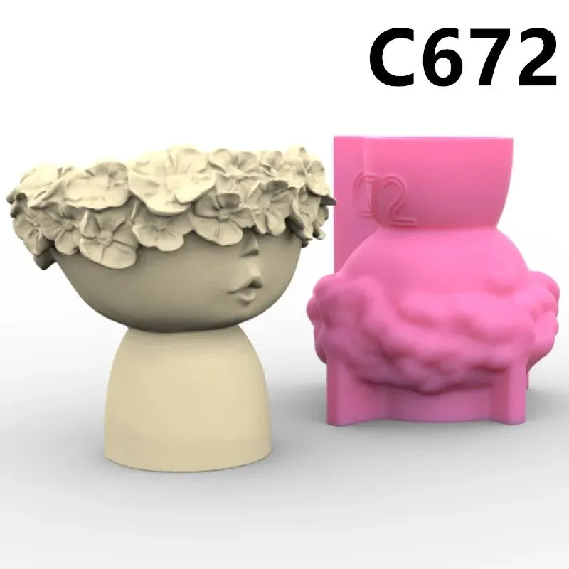 Silicone Mold for DIY Vases (no vase included)