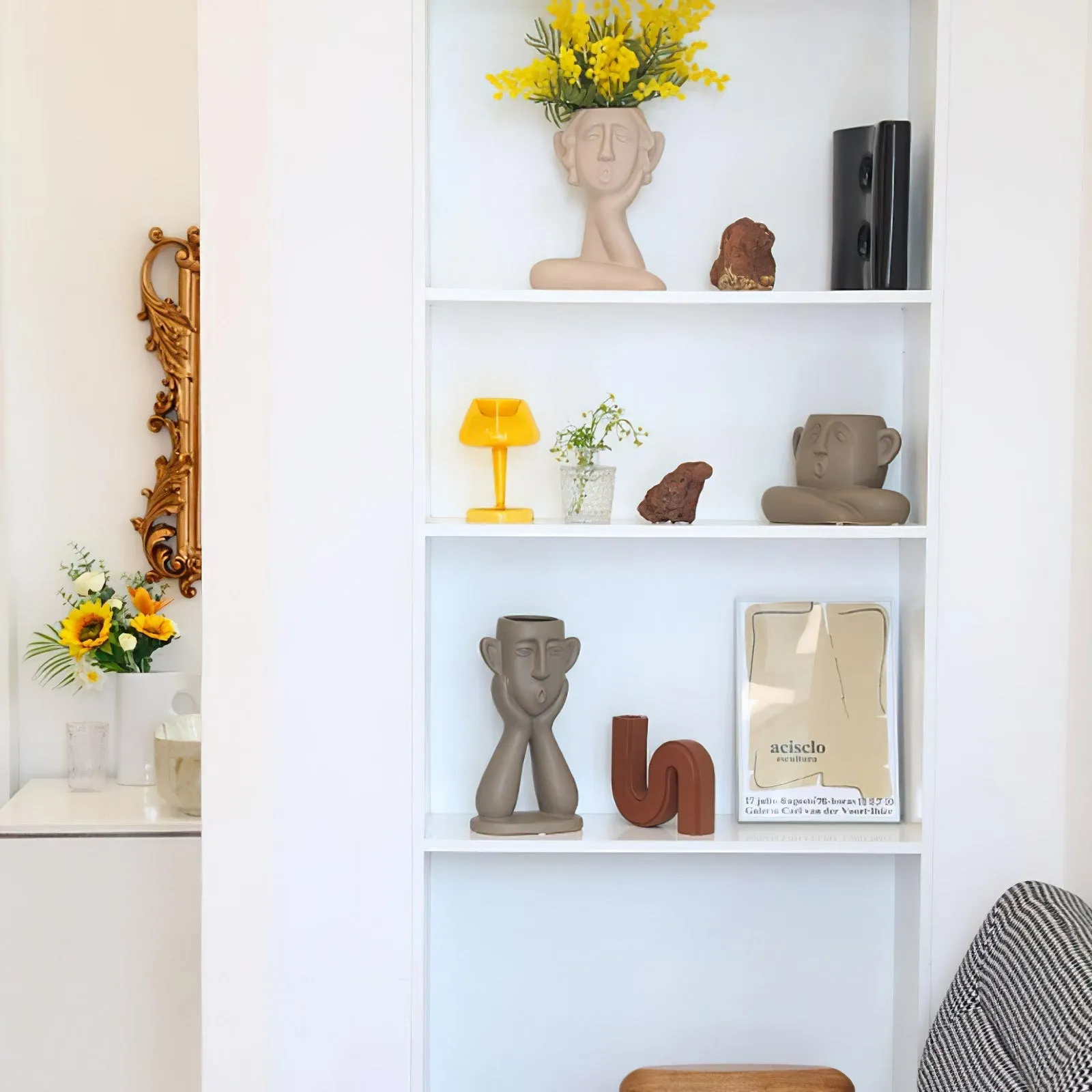 Sleepy Face Vases
