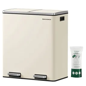 SONGMICS Dual Rubbish Bin Recycling Bin (New)