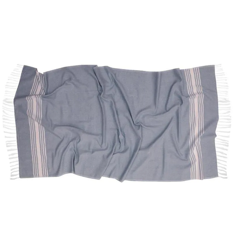 Striped Bliss Bath Towel - Koi Blue