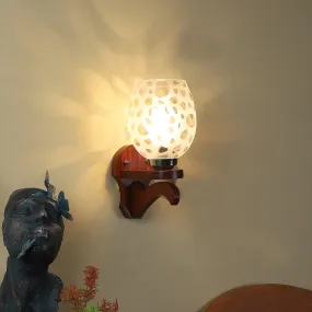 Stylish & Classy Brown Wood Wall Light
