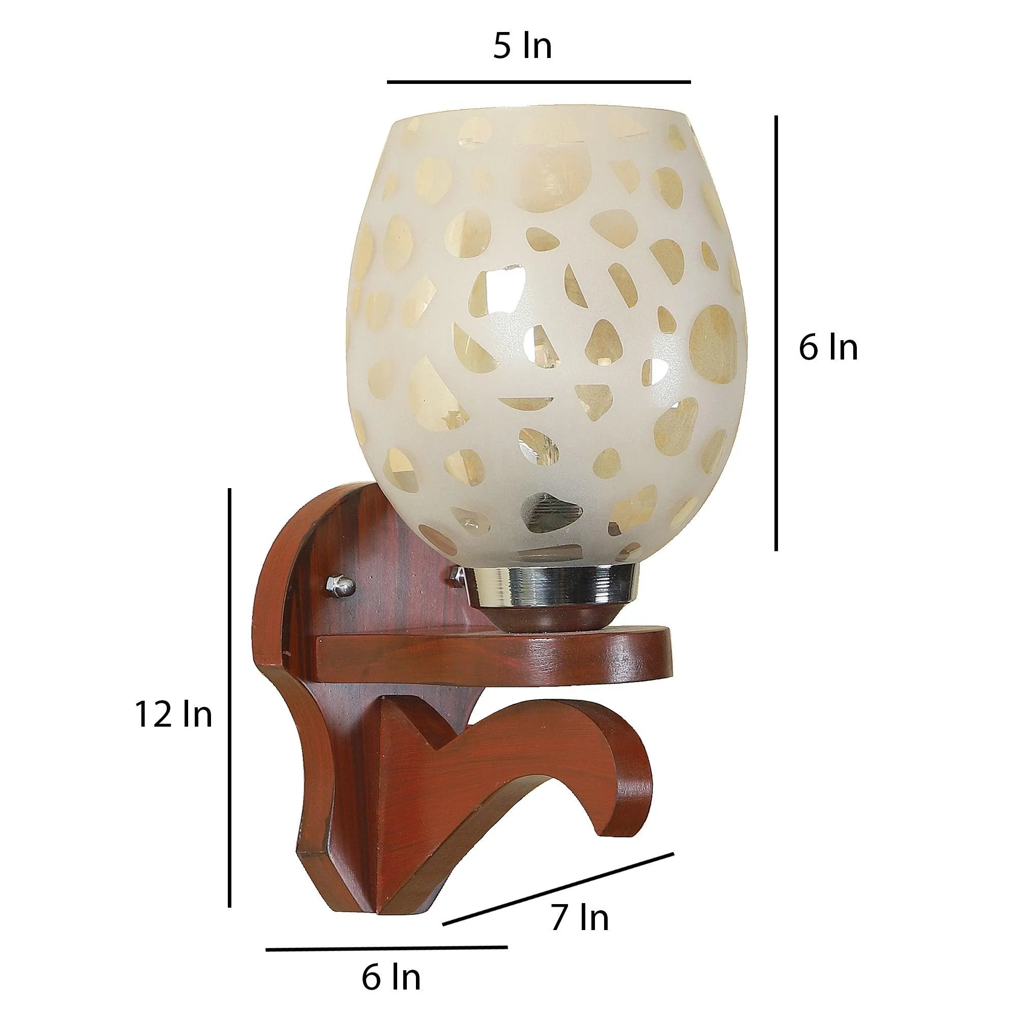 Stylish & Classy Brown Wood Wall Light