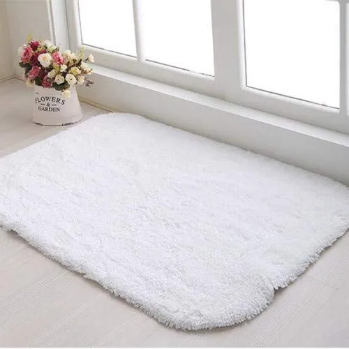 TAAHIRA INTERNATIONAL Bath Mat (White, Cotton, 50 x 80 cm)