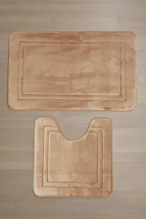 Taupe Bath Mat Set (2 Piece)