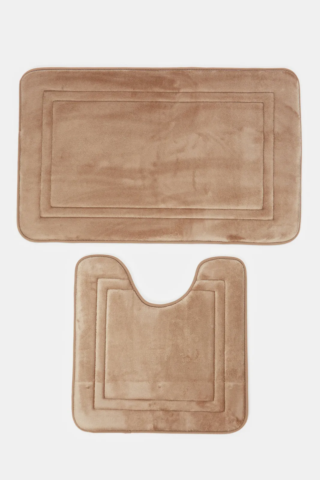 Taupe Bath Mat Set (2 Piece)