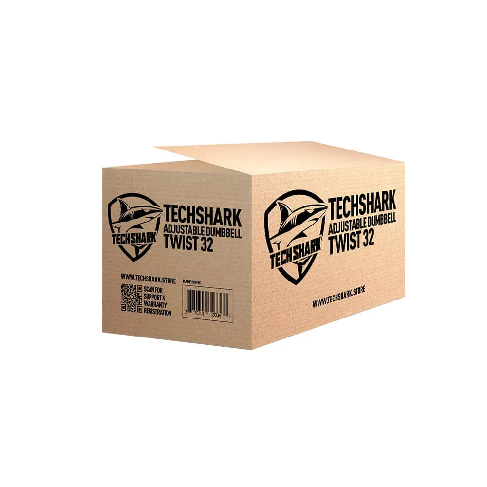 TechShark™ Twist 32 Adjustable Dumbbell 70 lbs