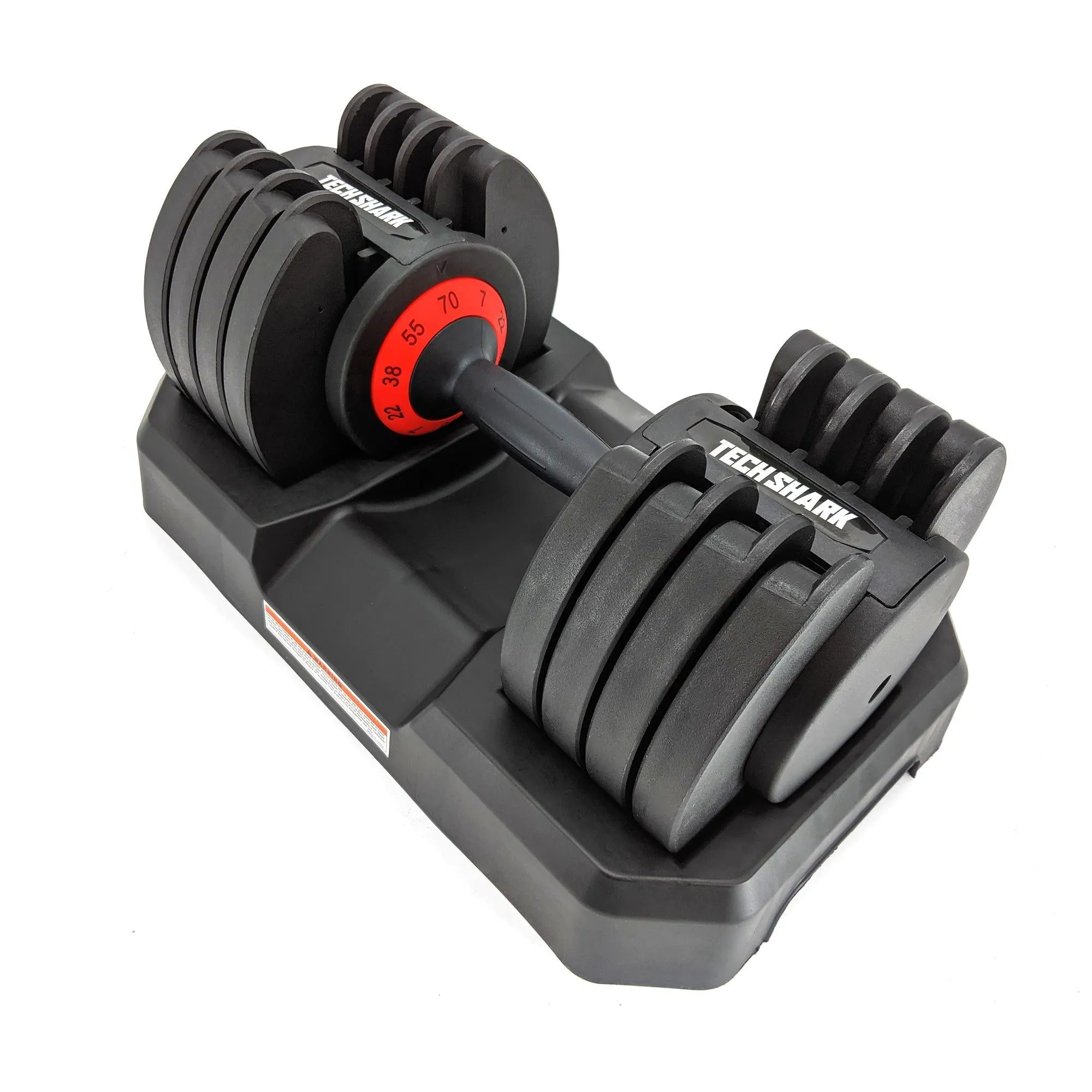 TechShark™ Twist 32 Adjustable Dumbbell 70 lbs