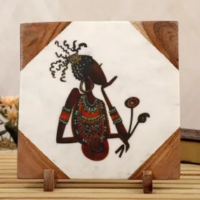 Tribal Muse Marble Showpiece