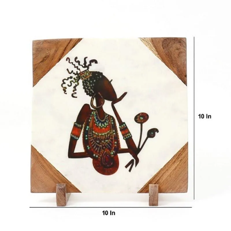 Tribal Muse Marble Showpiece