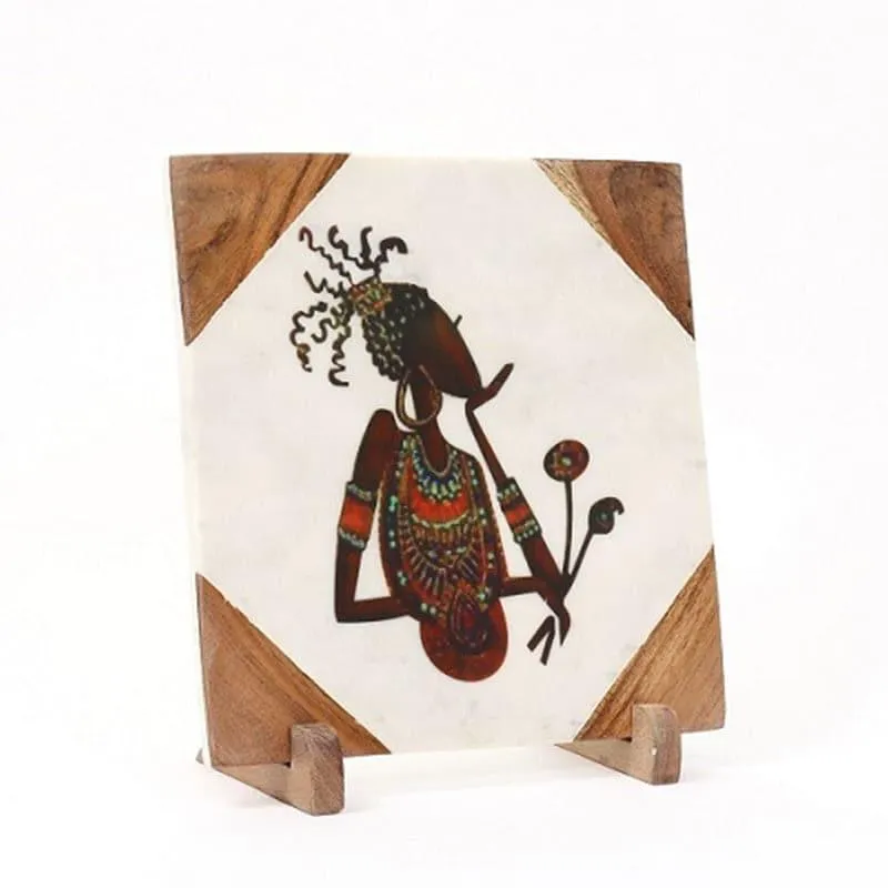 Tribal Muse Marble Showpiece