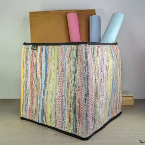 Upcycled Handwoven Collapsible Storage Basket Big (CSBB0424-018) PS_W