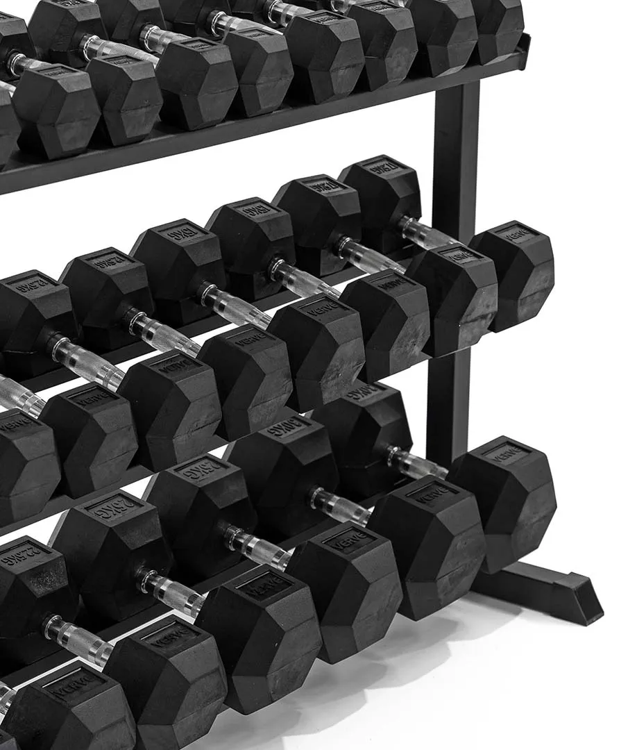 VERVE 3 Tier Hex Dumbbell Rack | Pre-Order ETA Mid December