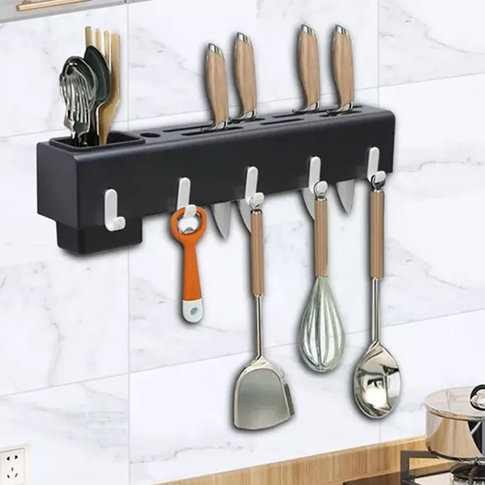 Wall-Mounted Sturdy Utensils Storage Rack F49-8-1293