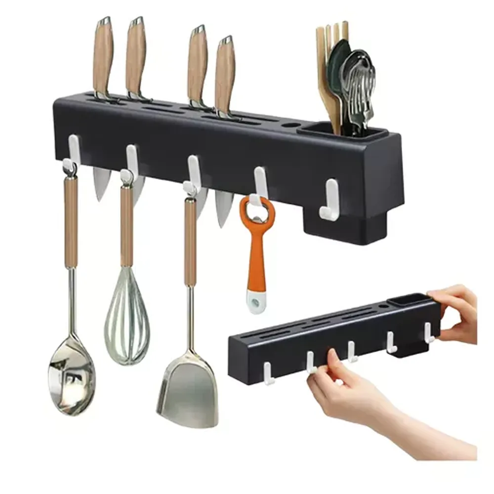 Wall-Mounted Sturdy Utensils Storage Rack F49-8-1293