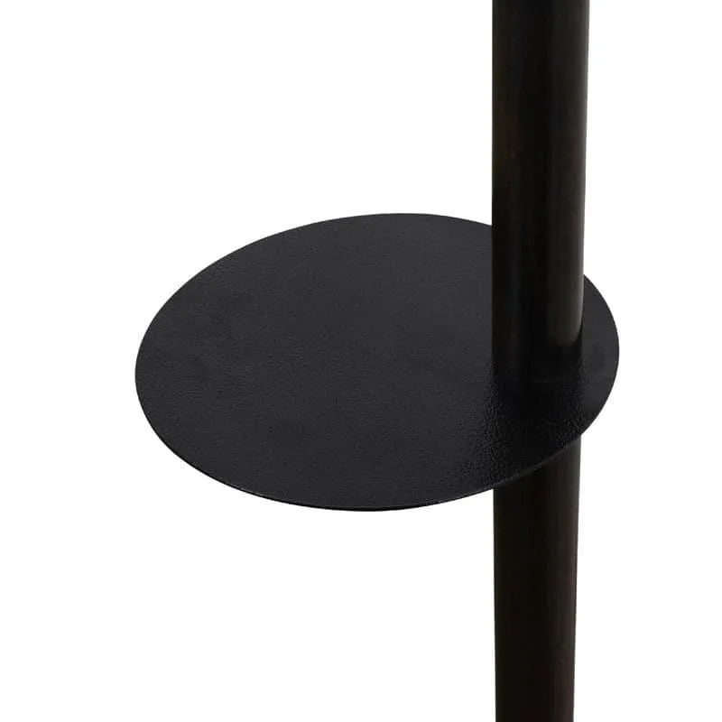 Walnut Musa Floor Lamp With Shelf
