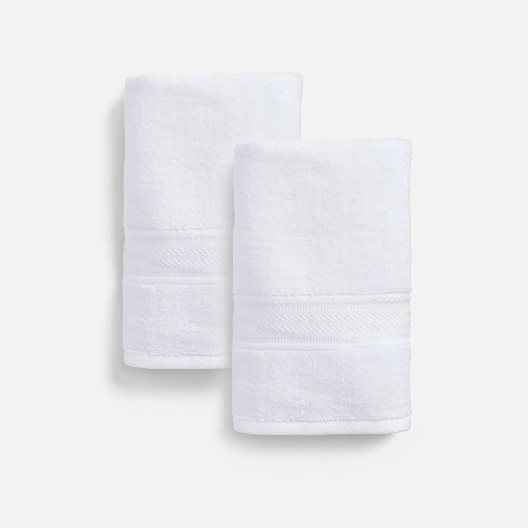 White Cotton Hand Towel Set