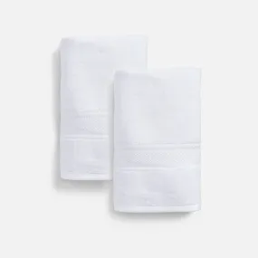 White Cotton Hand Towel Set