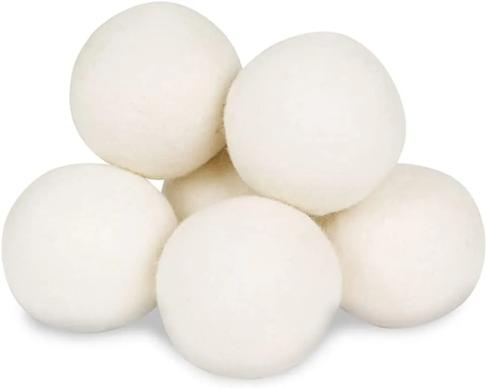 Wool Dryer Balls, 6 Pack XL, Natural Fabric Softener, Award-Winning, Replaces Dryer Sheets, Reusable