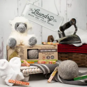 Wool Dryer Balls Barn Box - Grey