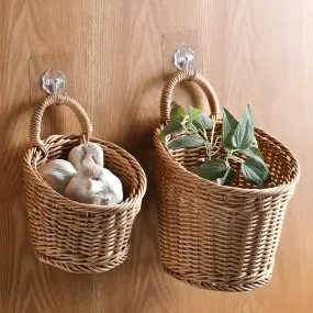 Woven Hanging Storage Basket & Flower Plant Pot 🌿