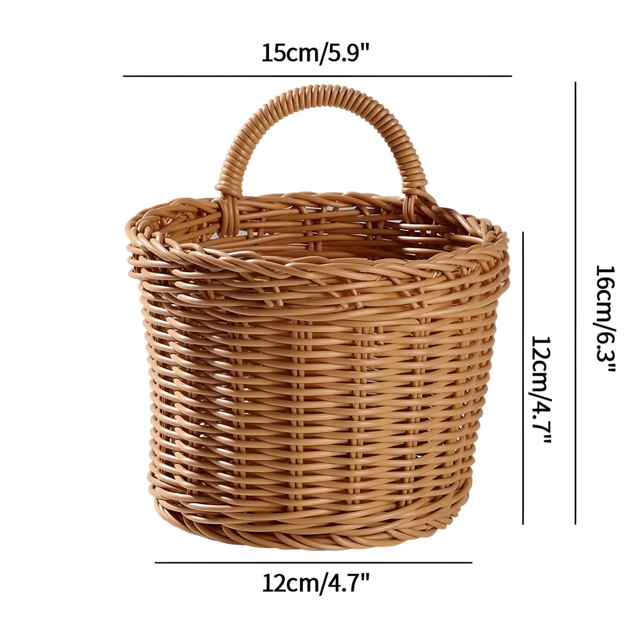 Woven Hanging Storage Basket & Flower Plant Pot 🌿