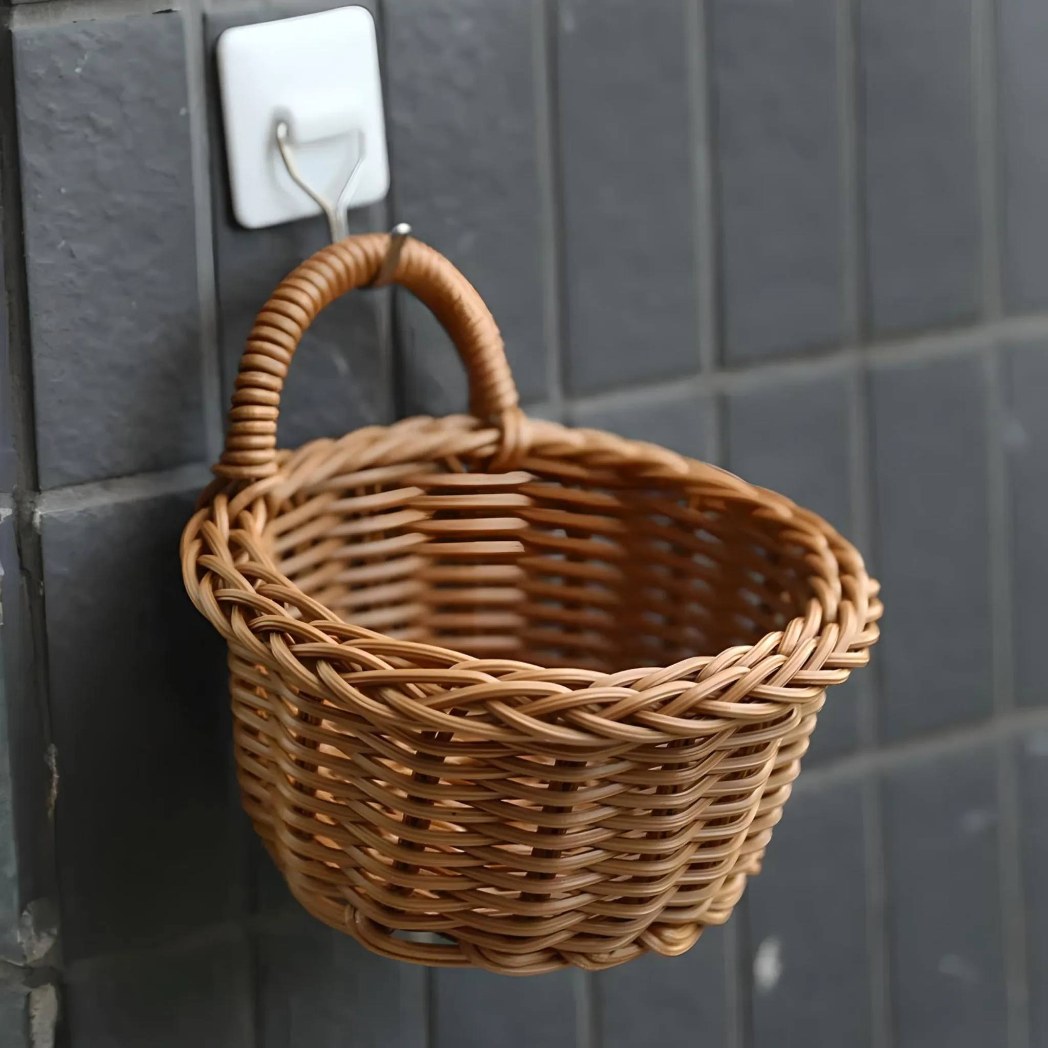 Woven Hanging Storage Basket & Flower Plant Pot 🌿