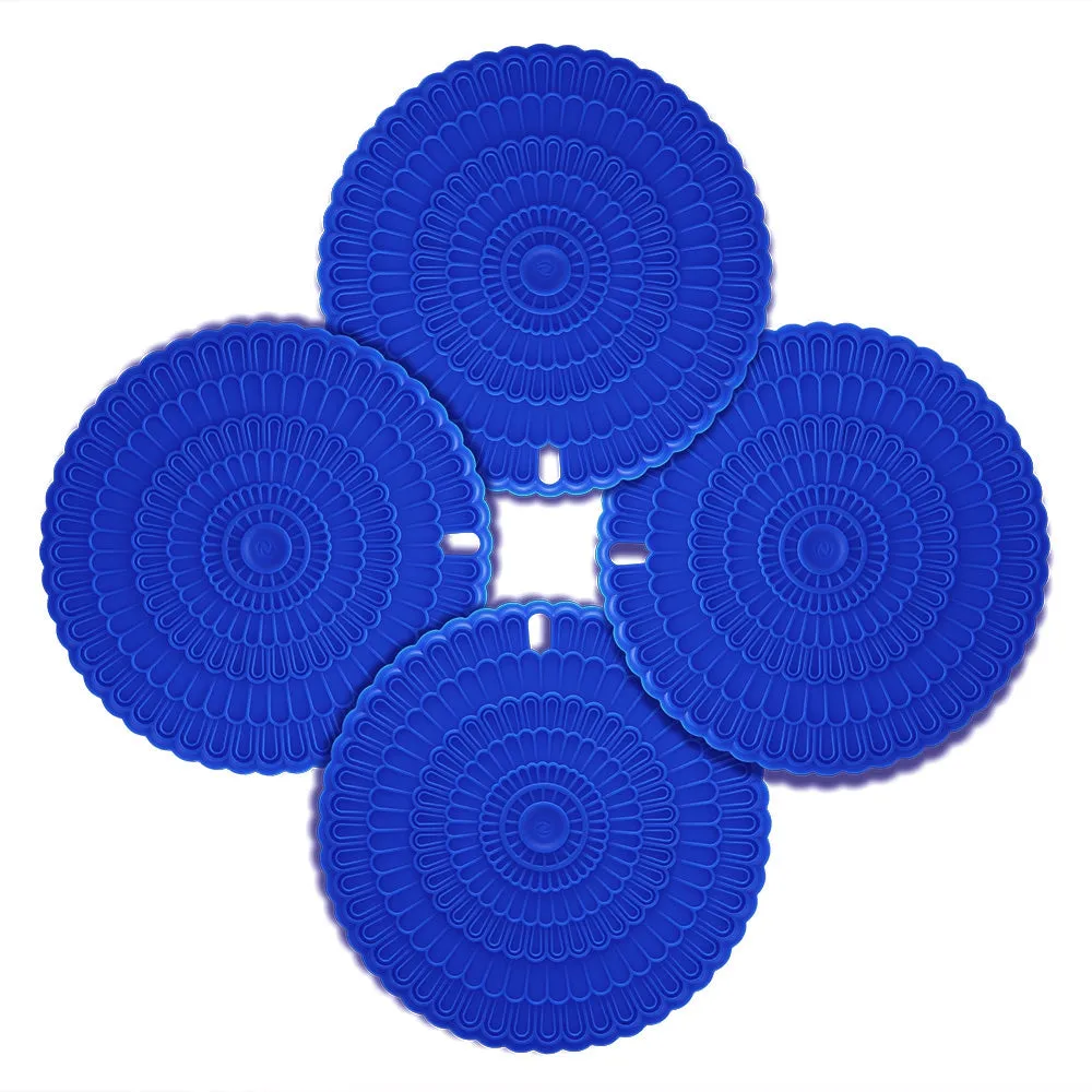 zanmini Silicone Hot Pad Food Safe Place Mat Set of 4