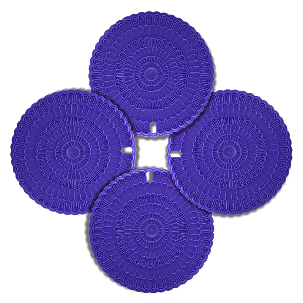 zanmini Silicone Hot Pad Food Safe Place Mat Set of 4